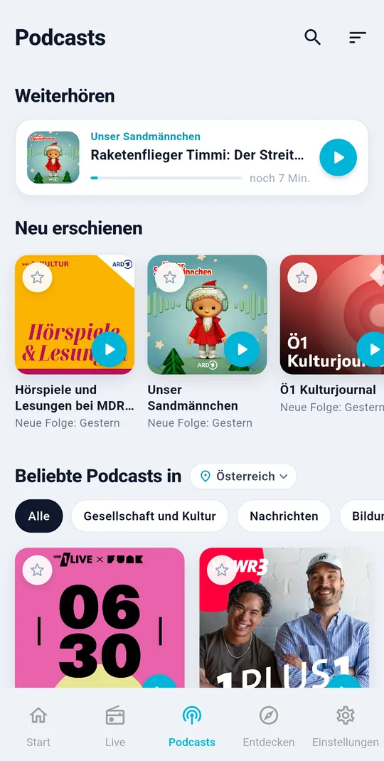 Podcasts: neue Folgen und beliebte Shows