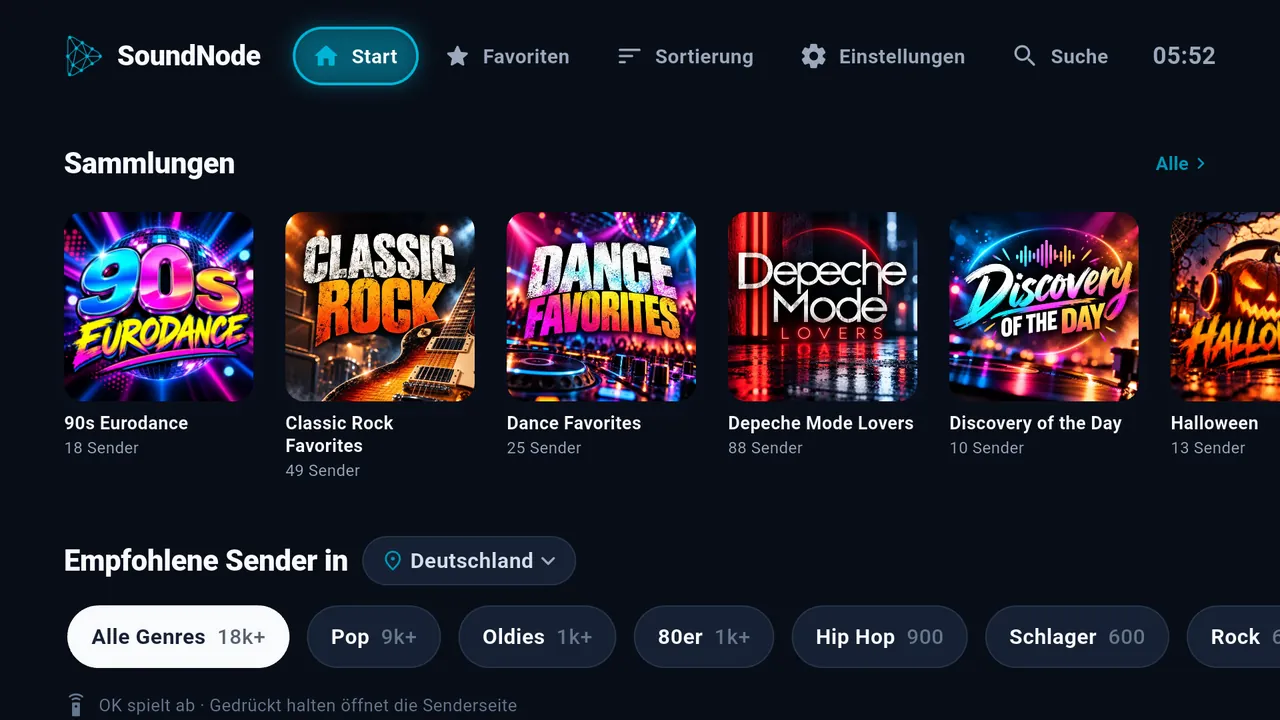 Fire TV: Sammlungen und Empfehlungen auf dem Fernseher